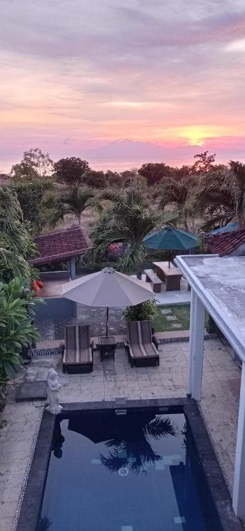 Sun terrace seating with sea breeze