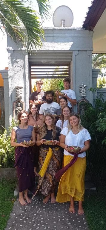 Pool reflecting Mt. Agung